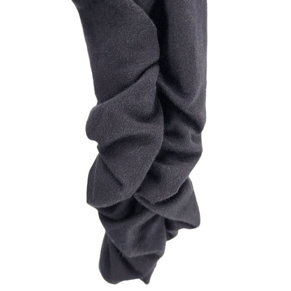 NWT Grace Elements Black Ruched Sleeve Duster Cardigan Womens Small - Picture 5 of 9